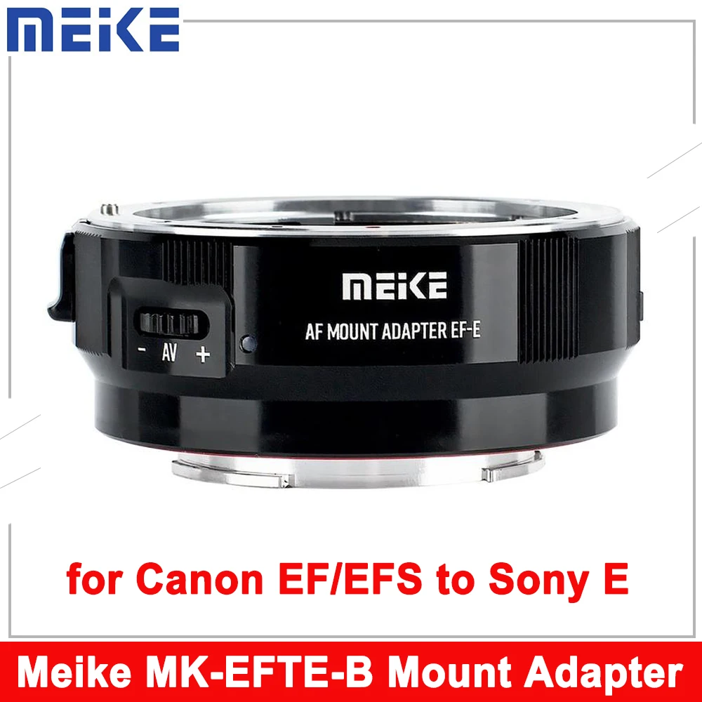 

Meike MK-EFTE-B EF-E Auto Focus Mount Adapter For Canon EF/EF-S Lens to Sony E Mount Cameras