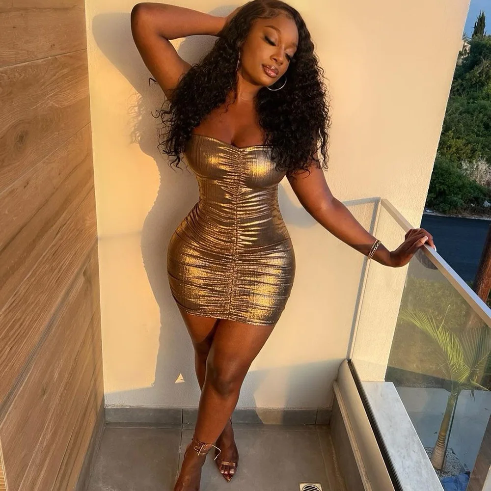 Sexy Women Mini Dress Pleated Bodycon Streetwear Backless Slim Party Night Clubwear Dresses For Women Vestidos
Sexy Women Mini Dress Pleated Bodycon Streetwear Backless Slim Party Night Clubwear Dresses For Women Vestidos