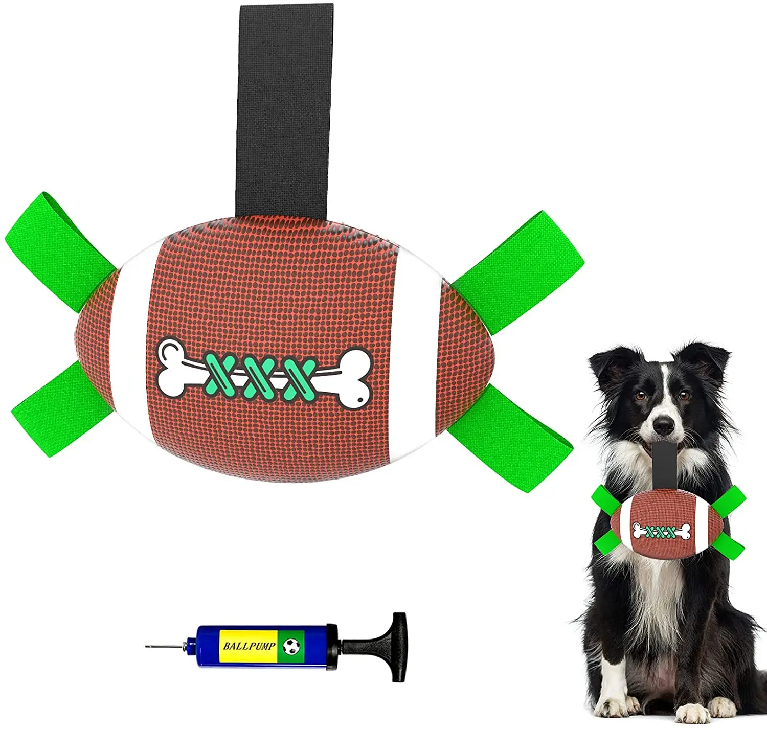 Dog Toys Football Ball with Grab Tabs, Interactive Dog Toys for Tug of War, Fun Durable Dog Water Toys, Dog Rugby Balls Gift
Dog Toys Football Ball with Grab Tabs, Interactive Dog Toys for Tug of War, Fun Durable Dog Water Toys, Dog Rugby Balls Gift