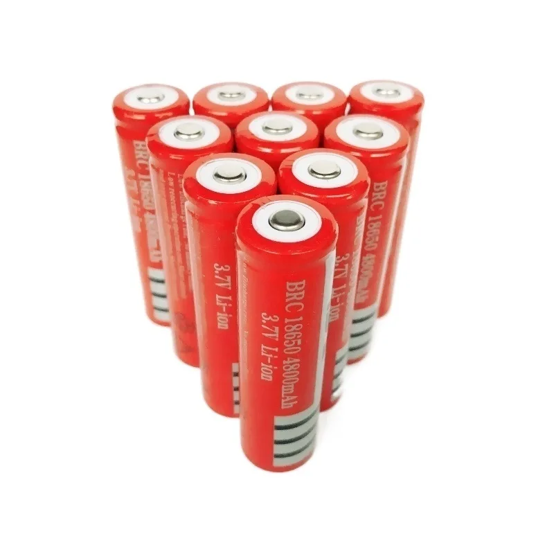 10pcs 18650 Battery rechargeable lithium battery 4800mAh 3.7V Li-ion battery for flashlight Torch 18650 Batteries
10pcs 18650 Battery rechargeable lithium battery 4800mAh 3.7V Li-ion battery for flashlight Torch 18650 Batteries