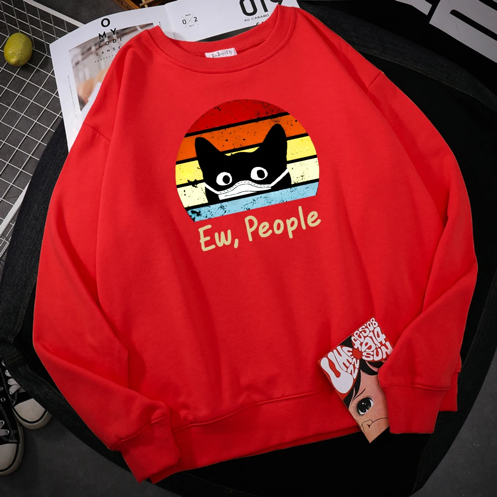 Ew People Black Cat Mask Prints Hoodies Men Fashion Casual Hoodie Autumn Big Size Hoody Korean fur-liner Tracksuit Female
Ew People Black Cat Mask Prints Hoodies Men Fashion Casual Hoodie Autumn Big Size Hoody Korean fur-liner Tracksuit Female