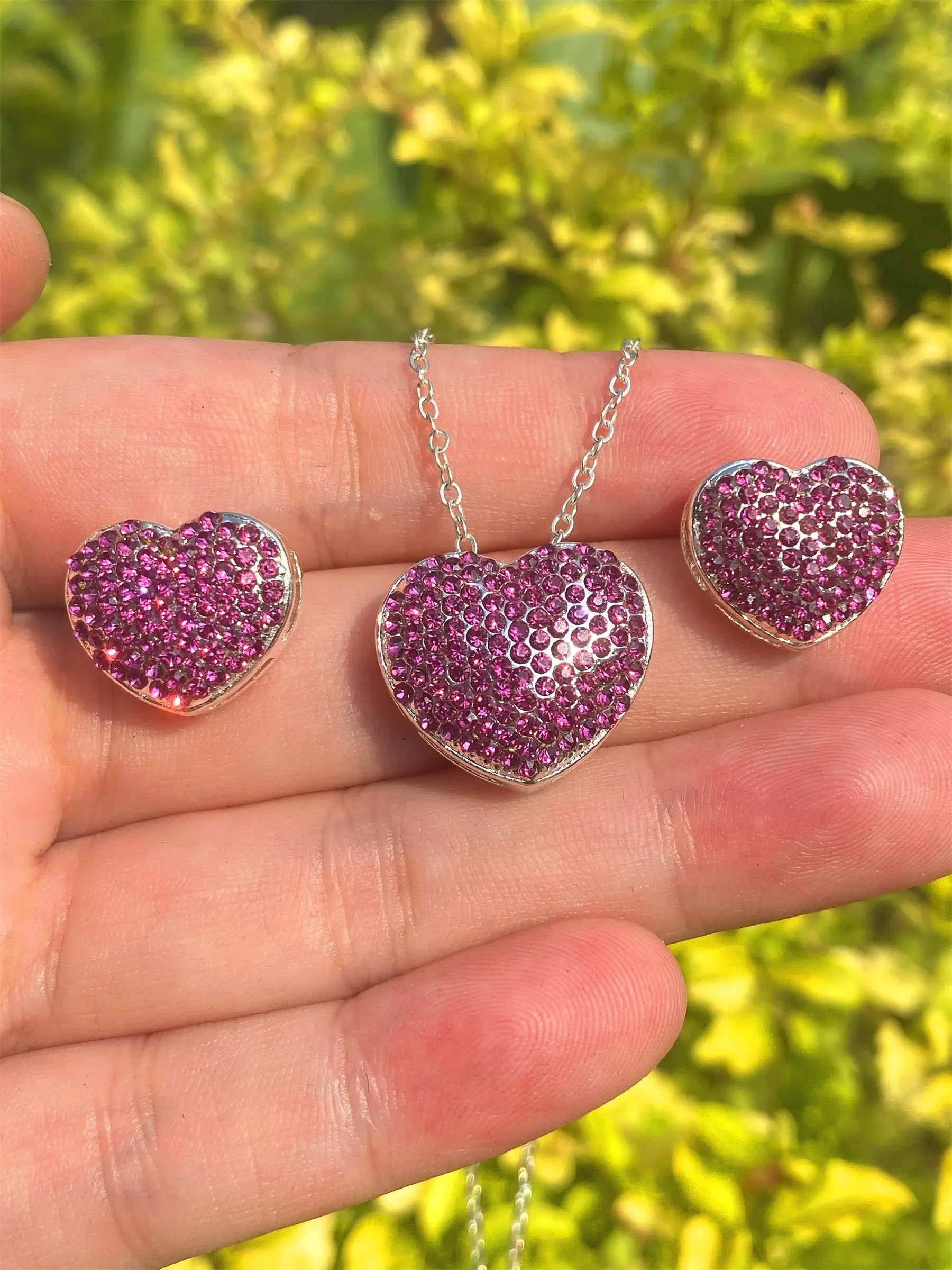 ANGLANG Luxury Heart Shape Red Cubic Zirconia Jewelry Sets Engagement Necklace Earring for Bridal Wedding Jewelry Gift for Women
ANGLANG Luxury Heart Shape Red Cubic Zirconia Jewelry Sets Engagement Necklace Earring for Bridal Wedding Jewelry Gift for Women