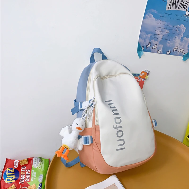 2022 Backpack for Teenager School Student Women Simple Handbag Contrasting Colors Leisure Rucksack Nylon Outdoor Travel Pack
2022 Backpack for Teenager School Student Women Simple Handbag Contrasting Colors Leisure Rucksack Nylon Outdoor Travel Pack