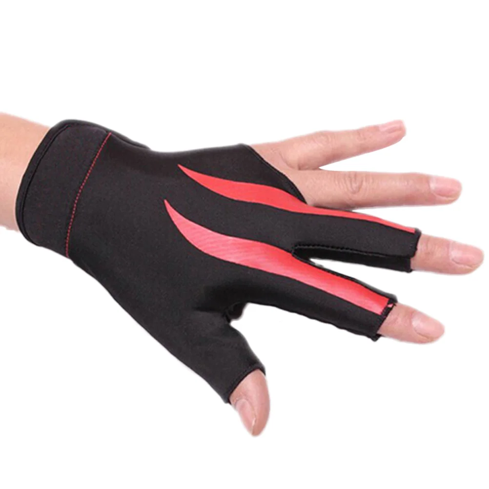 Billiard 3-Finger Glove Snooker Pool Cue Shooter Glove Stretchable Half Finger for Left Hand (Red)
Billiard 3-Finger Glove Snooker Pool Cue Shooter Glove Stretchable Half Finger for Left Hand (Red)