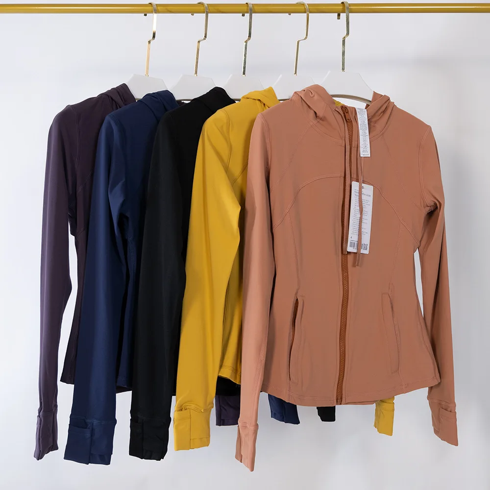 Luluwomen Hooded Full-Zip Yoga Jacket with Zipper Pockets Thumb Hole Long Sleeve Fitness Workout Hoodies Women Gym Sport Coat
Luluwomen Hooded Full-Zip Yoga Jacket with Zipper Pockets Thumb Hole Long Sleeve Fitness Workout Hoodies Women Gym Sport Coat
