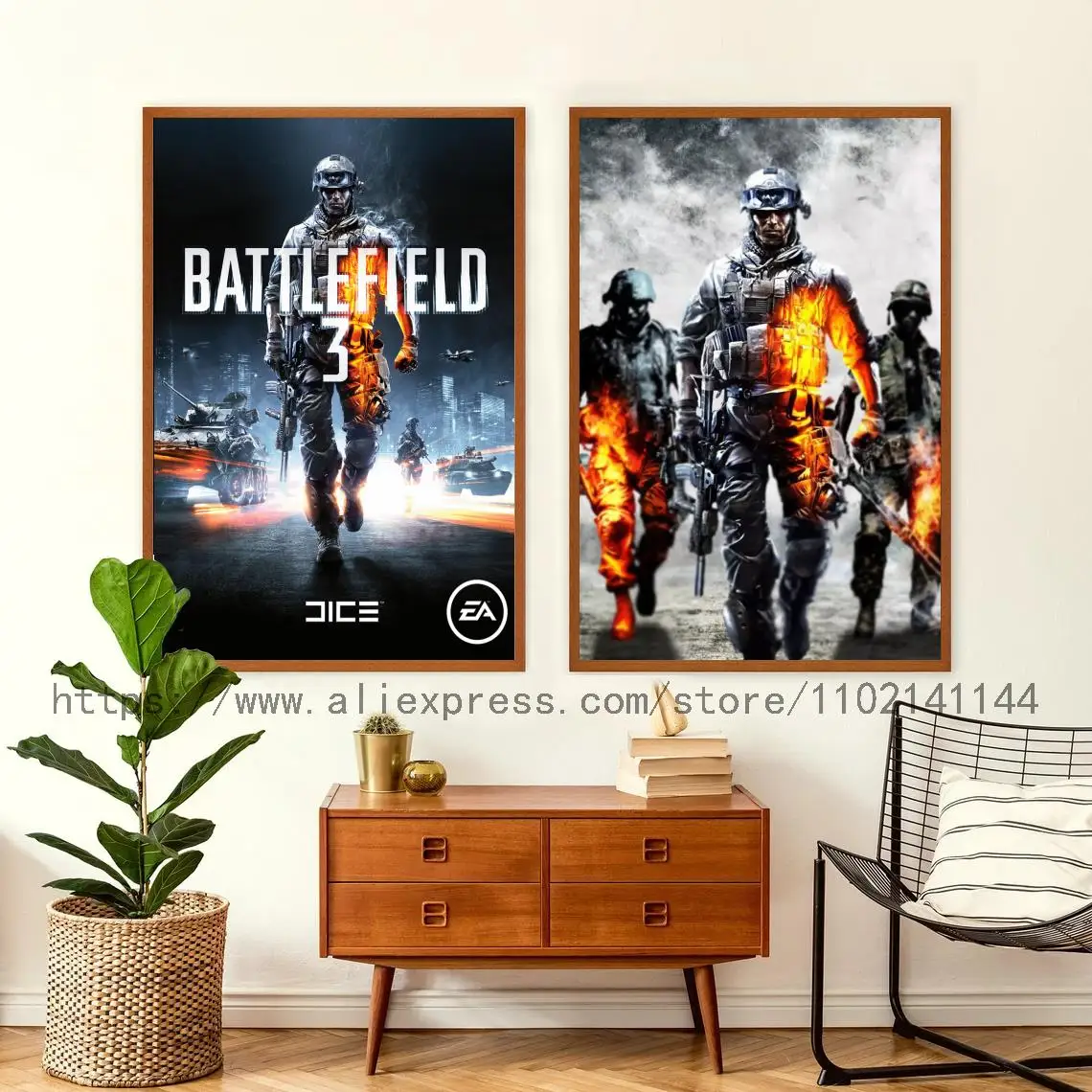 

Battlefield 1 Video Game Decoration Art Poster Wall Art Personalized Gift Modern Family bedroom Decor Canvas Posters