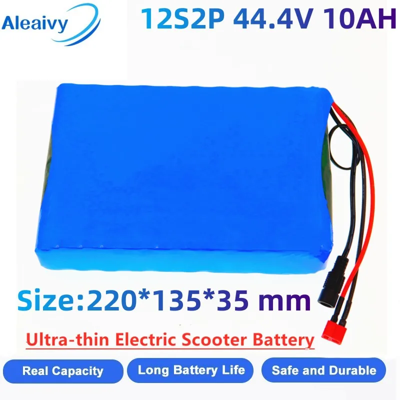 Electric scooter Lithium ion Battery Pack 44.4v 10Ah Electric Skateboard Battery, Built-in 20A BMS Original li-ion Battery Pack
Electric scooter Lithium ion Battery Pack 44.4v 10Ah Electric Skateboard Battery, Built-in 20A BMS Original li-ion Battery Pack