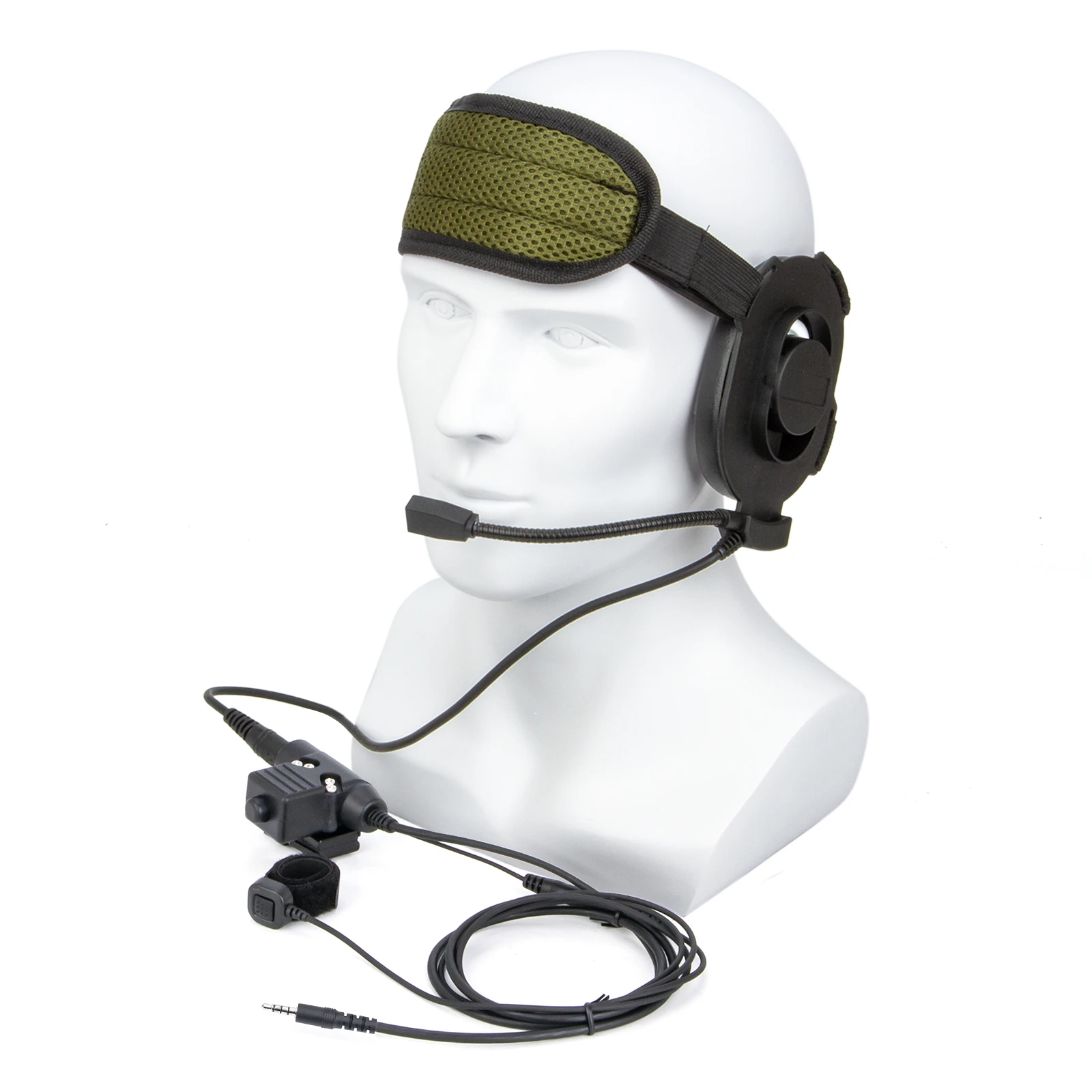 U94 PTT and Finger Microphone PTT with black HD01 Tactical Bowman Elite II Radio Headset Earpiece for 3.5mm mobile phone jack
U94 PTT and Finger Microphone PTT with black HD01 Tactical Bowman Elite II Radio Headset Earpiece for 3.5mm mobile phone jack