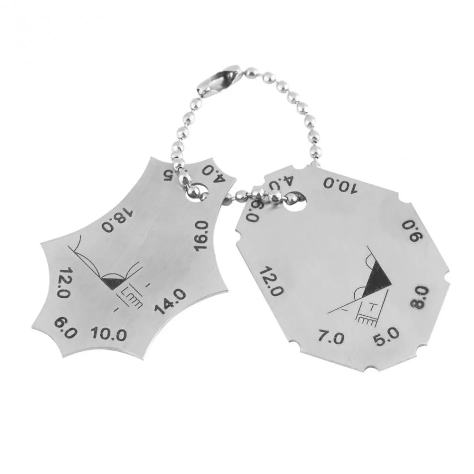 High-quality WS.Welding Gauge Key Pocket Gauge 2-piece Weld Inspection Ruler For Welds Welding Angles Hand Tool Accessories
High-quality WS.Welding Gauge Key Pocket Gauge 2-piece Weld Inspection Ruler For Welds Welding Angles Hand Tool Accessories
