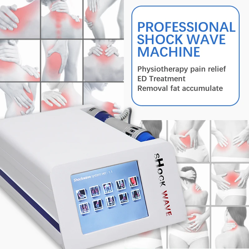 Portable Physical Therapy Equipment ED Electromagnetic Extracorporeal Shock Wave Therapy Machine Pain Relief Body Relax Massager
Portable Physical Therapy Equipment ED Electromagnetic Extracorporeal Shock Wave Therapy Machine Pain Relief Body Relax Massager
