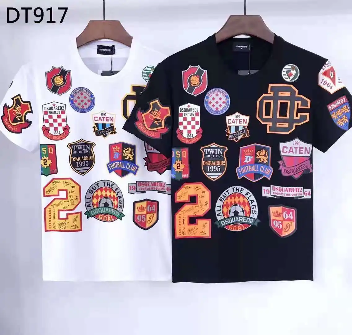 Classic Men Women Short Sleeve Cotton T-shirt Fashion Casual Round Neck Shirt Italian Brand New European Boyfriend Gift DT917
Classic Men Women Short Sleeve Cotton T-shirt Fashion Casual Round Neck Shirt Italian Brand New European Boyfriend Gift DT917