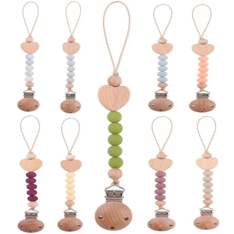 Baby Pacifier Clips Silicone Beads Wooden Ring Pacifier Chain Infant Nipple Appease Soother Chain Dummy Holder Nipple Clip
Baby Pacifier Clips Silicone Beads Wooden Ring Pacifier Chain Infant Nipple Appease Soother Chain Dummy Holder Nipple Clip