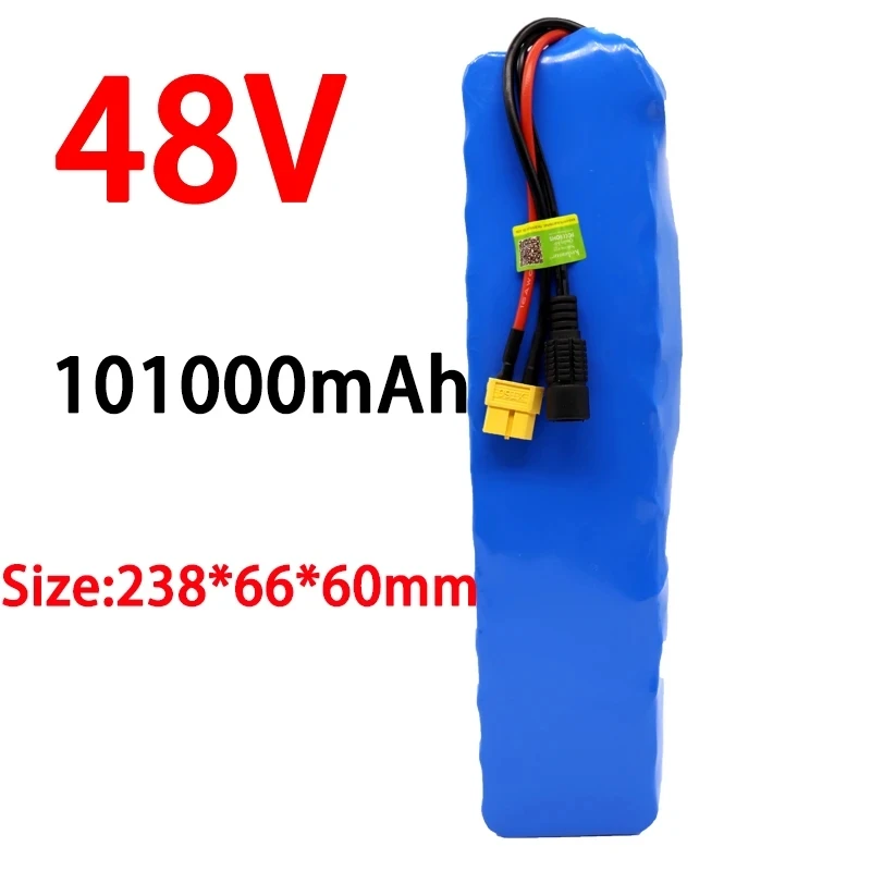 2023 New Original 48V 101000mAh 1000w 13S3P XT60 lithium-ion battery pack 100Ah, suitable for 54.6V electric bicycles and scoote
2023 New Original 48V 101000mAh 1000w 13S3P XT60 lithium-ion battery pack 100Ah, suitable for 54.6V electric bicycles and scoote