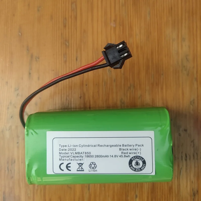 

2800mAh Battery For Seebest D751 D750 D850 Robot vacuum Cleaner Accumulator Accessories 14.4V 14.8V New Li-ion 18650
