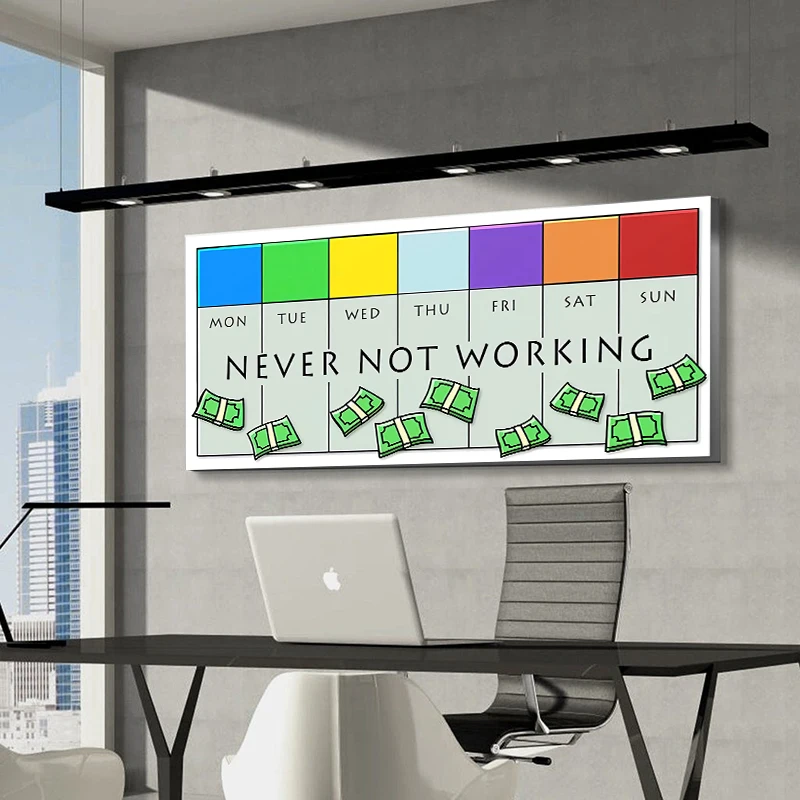 Alec Monopolyingly Art NEVER NOT WORKING Canvas HD Print Picture Poster Painting On The Wall for Living Room Office Decoration
Alec Monopolyingly Art NEVER NOT WORKING Canvas HD Print Picture Poster Painting On The Wall for Living Room Office Decoration