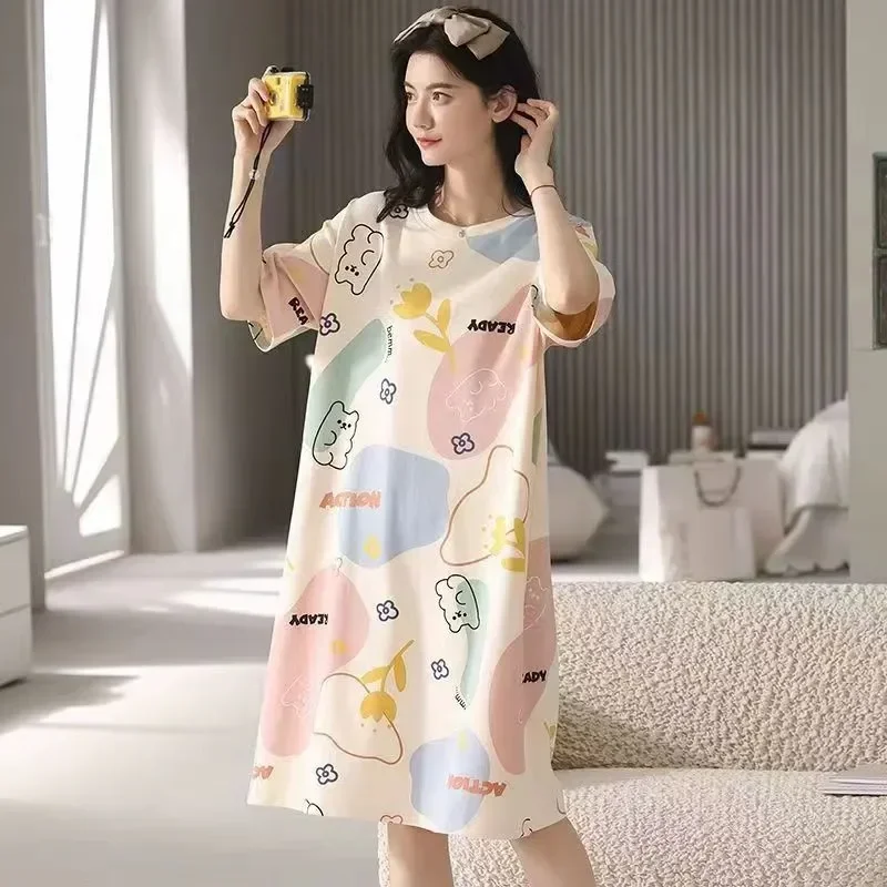 Cute Outside Thin Style Princess Wear And Large Women's Summer Medium Sweet Can Sleeping Sleeping Length
Cute Outside Thin Style Princess Wear And Large Women's Summer Medium Sweet Can Sleeping Sleeping Length