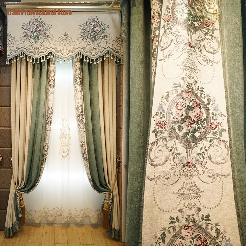 Custom Curtains for Living Room High-grade European Shading Chenille Cotton Linen Thick Beige Blackout Valance Tulle Panel
Custom Curtains for Living Room High-grade European Shading Chenille Cotton Linen Thick Beige Blackout Valance Tulle Panel