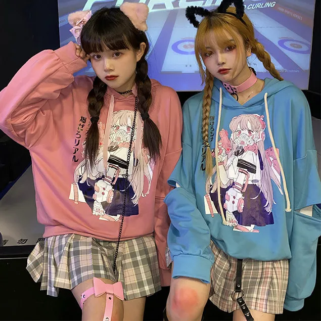 Japanese Preppy Anime Girl Print Loose Hooded Sweater Female Soft Girl Student Girlfriends Tops Harajuku Hoodie Kawaii Clothes
Japanese Preppy Anime Girl Print Loose Hooded Sweater Female Soft Girl Student Girlfriends Tops Harajuku Hoodie Kawaii Clothes