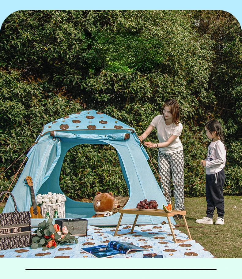 MOBI GARDEN 3-4P Family Outdoor Picnic Camping Tent Automatic Quick-opening Waterproof Sunshade Awning Children's Cute Tent
MOBI GARDEN 3-4P Family Outdoor Picnic Camping Tent Automatic Quick-opening Waterproof Sunshade Awning Children's Cute Tent