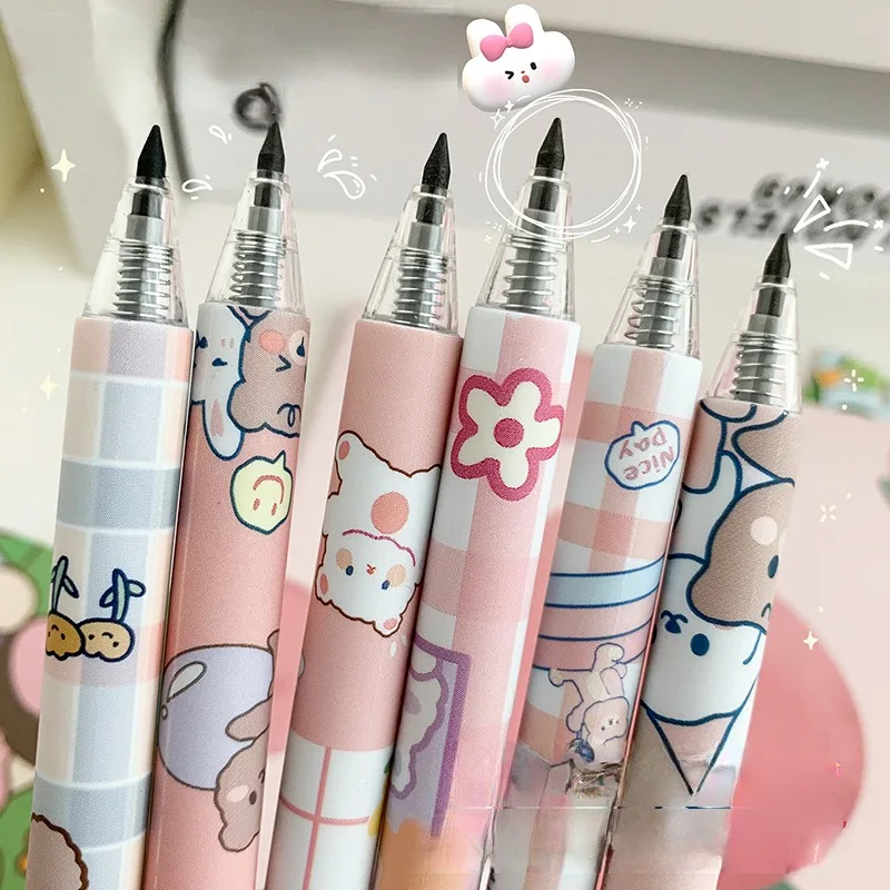 6Pcs Kawaii Eternal Pencil Colorful Unlimited Writing No Ink Pen Magic Pencils Novelty Painting Tools Stationery School Supplies
6Pcs Kawaii Eternal Pencil Colorful Unlimited Writing No Ink Pen Magic Pencils Novelty Painting Tools Stationery School Supplies