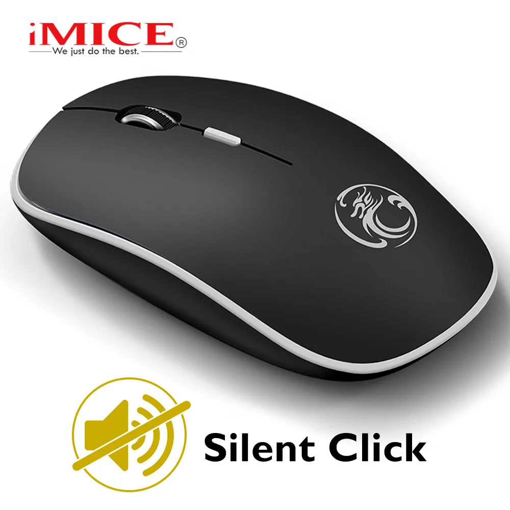 

Wireless Mouse Wireless Computer Mouse Ergonomic Silent Mice Mini PC Mause 2.4GHz USB Optical Mouse 1600DPI 4 buttons For Laptop
