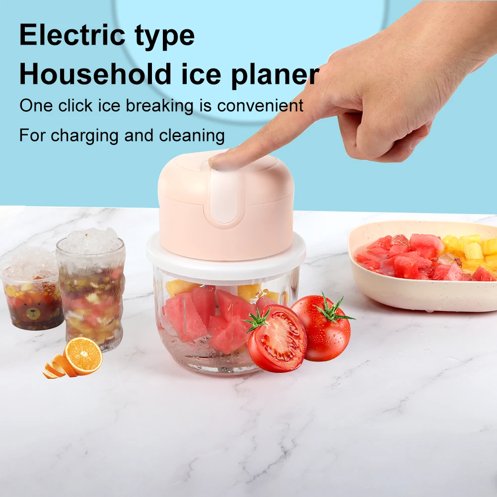 Electric Ice Crusher Mini Garlic Chopper Food Processor USB Rechargeable 300ml Glass Bowl with Lid for Ice Garlic Pepper Chilli
Electric Ice Crusher Mini Garlic Chopper Food Processor USB Rechargeable 300ml Glass Bowl with Lid for Ice Garlic Pepper Chilli