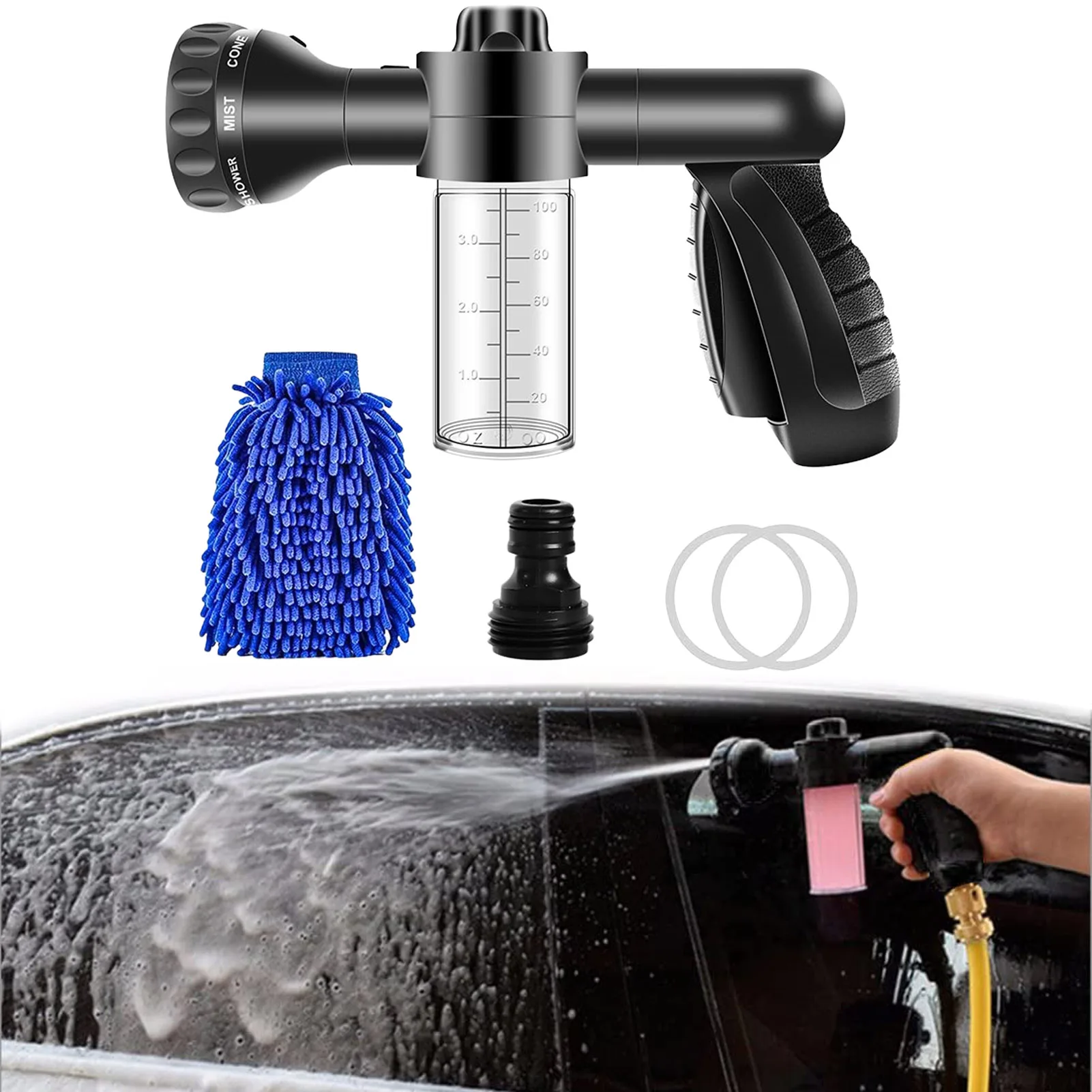 Water Gun Hose Nozzle Car Washer Garden Watering Jet Spray High Pressure Sprinkler Foam Lance Automobiles Cleaning Tool
Water Gun Hose Nozzle Car Washer Garden Watering Jet Spray High Pressure Sprinkler Foam Lance Automobiles Cleaning Tool
