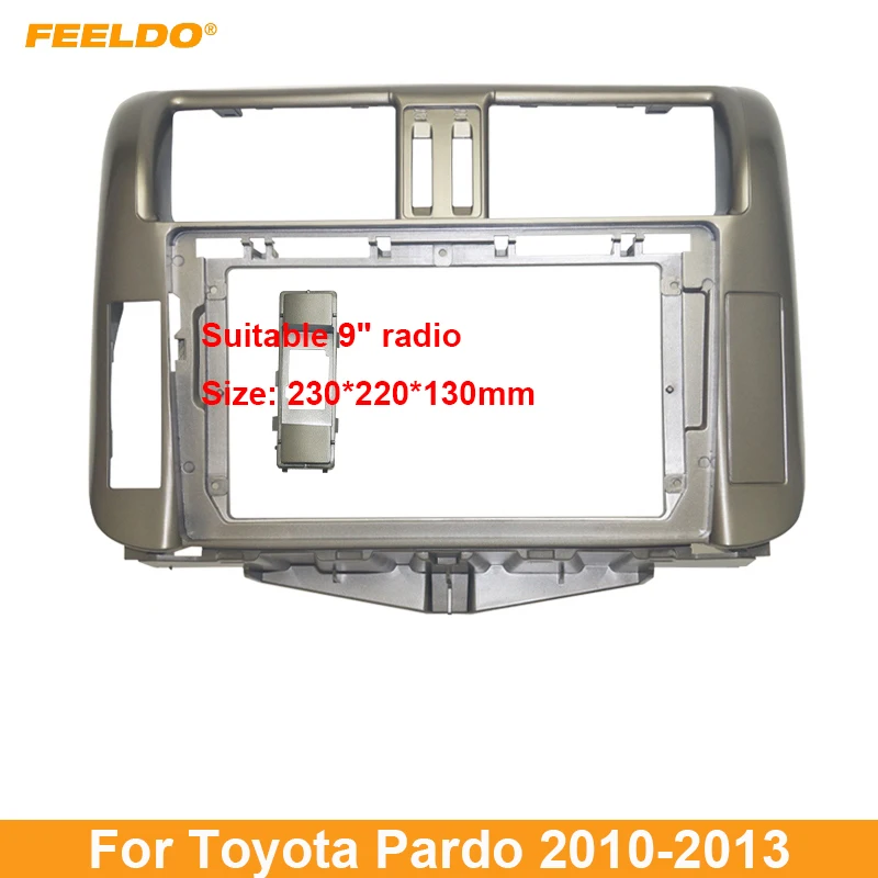 FEELDO Car Audio 2DIN Fascia Frame Adapter For Toyota Pardo 9" Big Screen DVD Player Dash Fitting Panel Frame Kit
FEELDO Car Audio 2DIN Fascia Frame Adapter For Toyota Pardo 9" Big Screen DVD Player Dash Fitting Panel Frame Kit