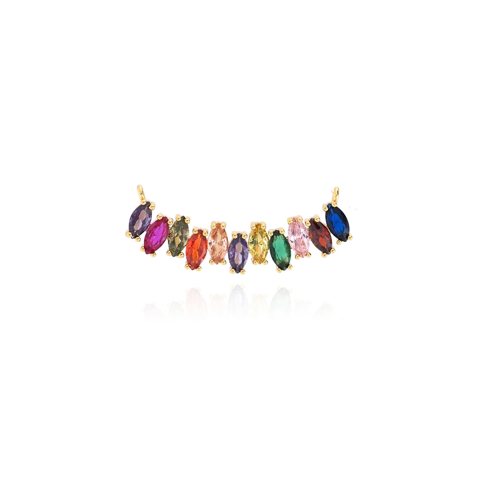 Gold Filled Charm Connector Oval Zircon Bar Connector Wholesale Rainbow Bar Jewelry DIY Bracelet Necklace Connector Jewelry
Gold Filled Charm Connector Oval Zircon Bar Connector Wholesale Rainbow Bar Jewelry DIY Bracelet Necklace Connector Jewelry