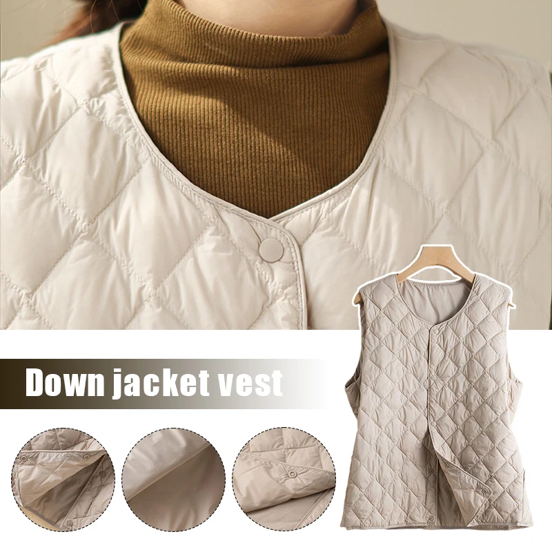 2023 Winter Women Black Beige Warm Plaid Cotton Vest Casual Single-Breasted Short Sleeveless Jacket Female Thicken Outwear
2023 Winter Women Black Beige Warm Plaid Cotton Vest Casual Single-Breasted Short Sleeveless Jacket Female Thicken Outwear