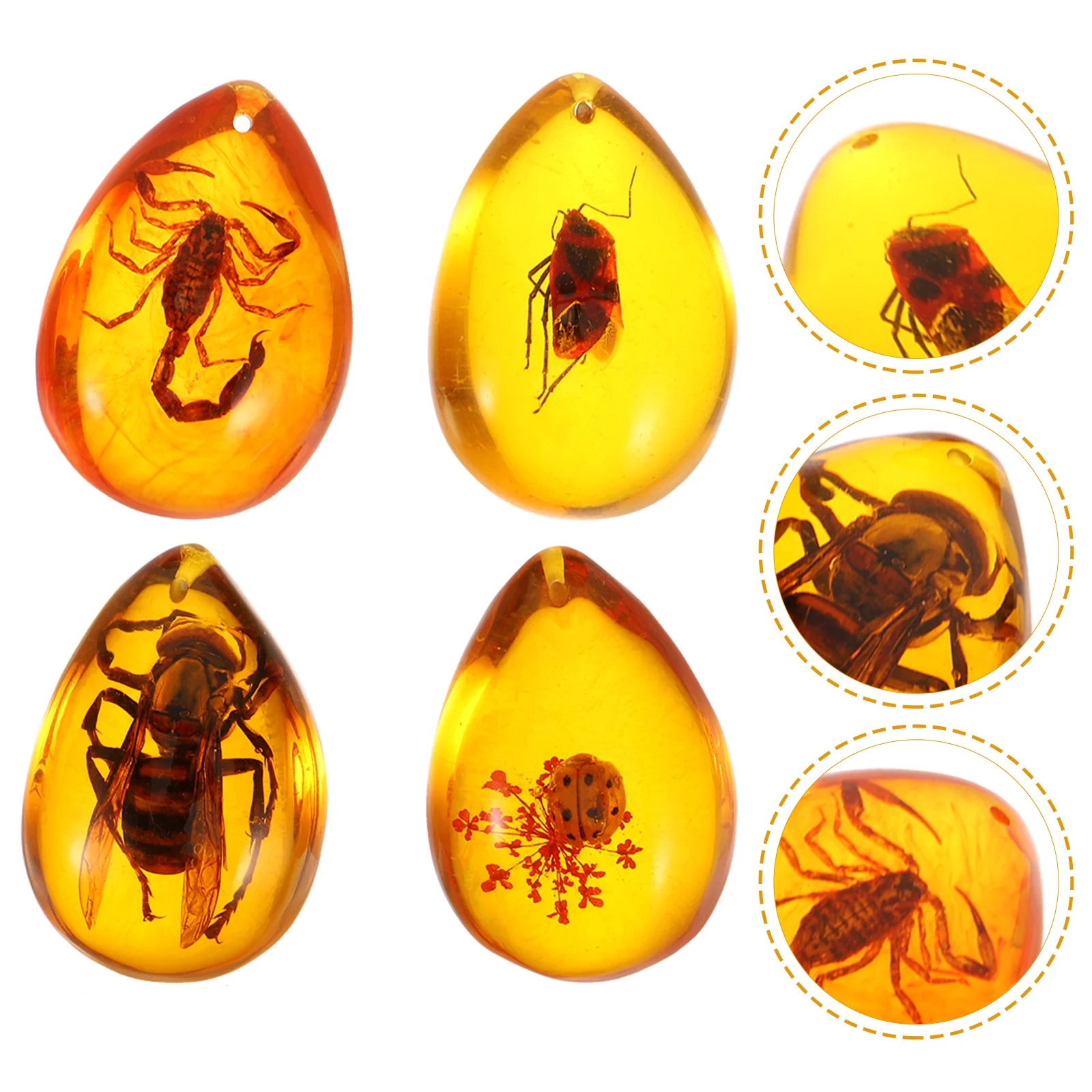 4 Pcs Three-dimensional Birthday Decoration for Girl Resin Insect Amber Pendant Ornament
4 Pcs Three-dimensional Birthday Decoration for Girl Resin Insect Amber Pendant Ornament