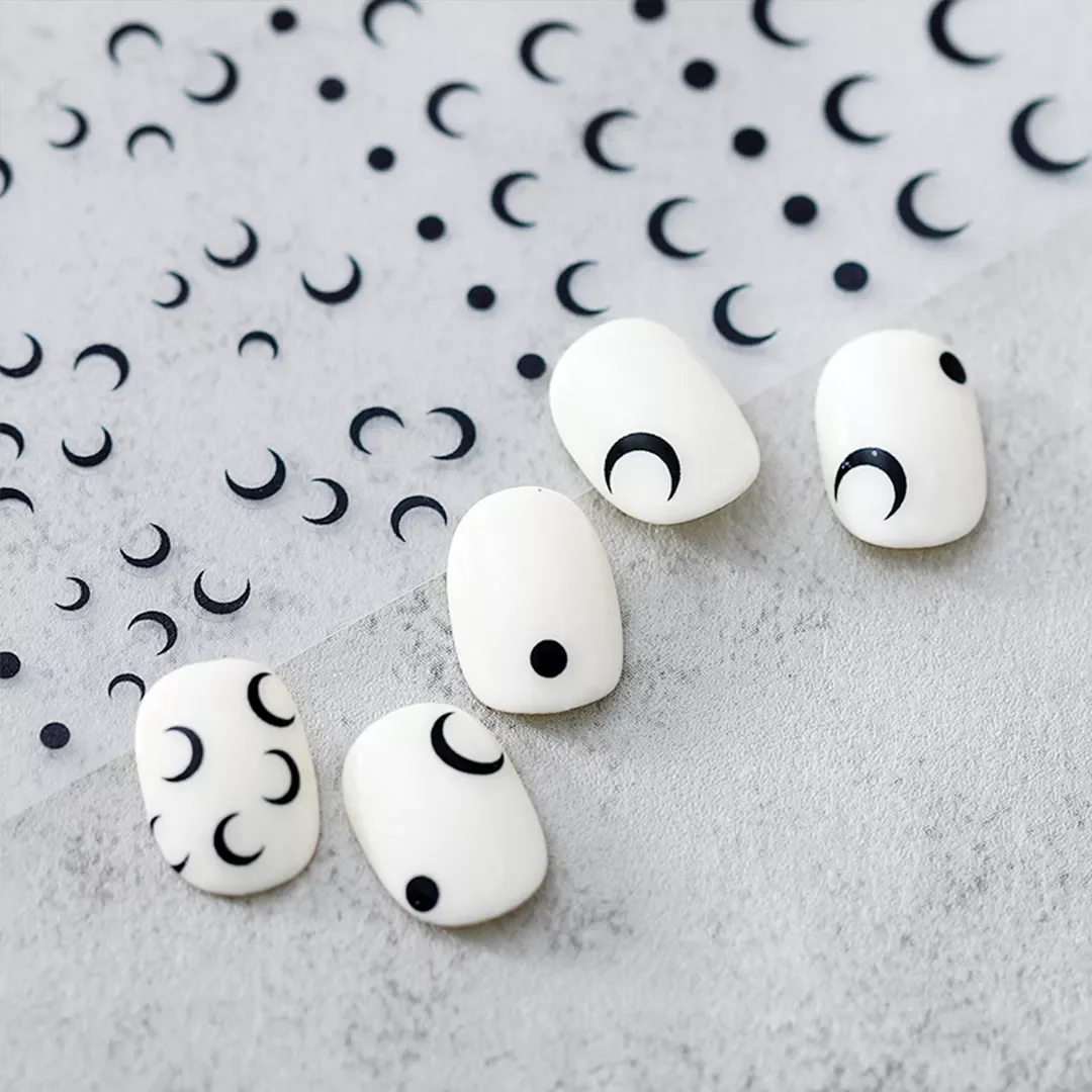 Stickers Round High Quality 3d Engraved Nail Stickers Nail Art Decorations Nail Decals Design Black Whiite Foils Decors
Stickers Round High Quality 3d Engraved Nail Stickers Nail Art Decorations Nail Decals Design Black Whiite Foils Decors