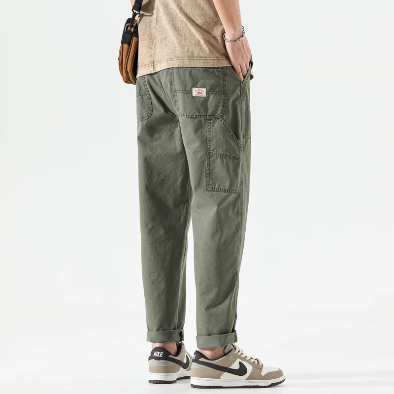 2023 New Men's Casual Straight Cargo Pants Oversize Cotton Trousers Solid Fashion Hip Hop Male Streetwear Vintage Trouser
2023 New Men's Casual Straight Cargo Pants Oversize Cotton Trousers Solid Fashion Hip Hop Male Streetwear Vintage Trouser