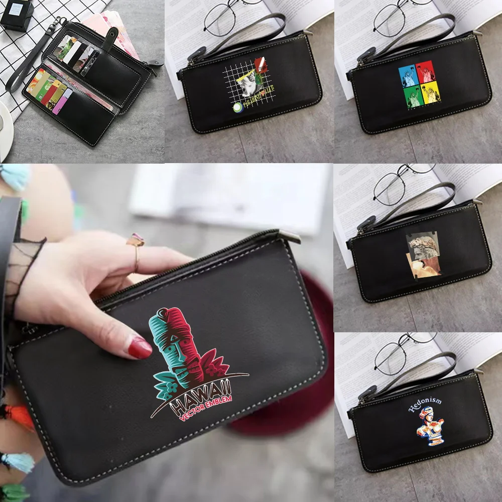Standard Wallets Women Wallet with Zipper Card Holders Mobile Phone Bags Women's Purses Wristlet Hasp Clutch Sculpture Series
Standard Wallets Women Wallet with Zipper Card Holders Mobile Phone Bags Women's Purses Wristlet Hasp Clutch Sculpture Series