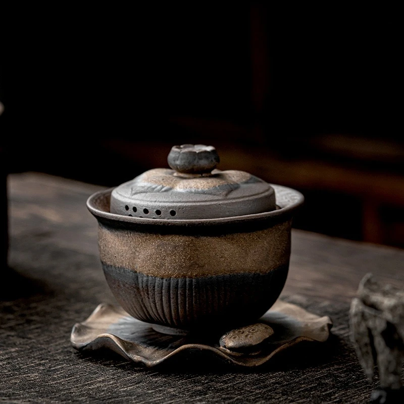 Vintage Ceramic Gaiwan cup Home Kung Fu Tea Ceremony Drink Cup tea bowl three bowls tea cup lotus hand holding pot
Vintage Ceramic Gaiwan cup Home Kung Fu Tea Ceremony Drink Cup tea bowl three bowls tea cup lotus hand holding pot