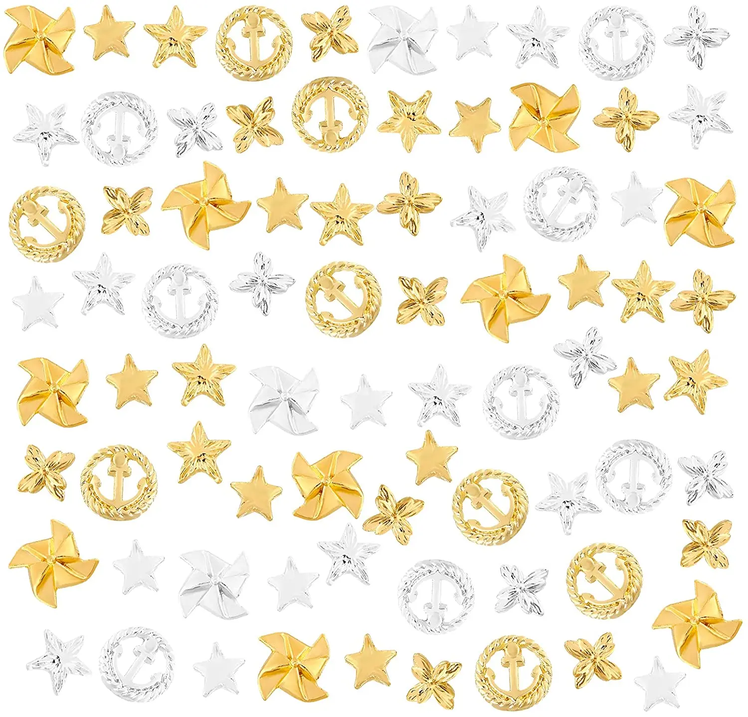 144pcs Resin Fillers Flower Star Knot Resin Charms Anchor Windmill Alloy Cabochons Epoxy Resin Supplies Nail Art Decoration
144pcs Resin Fillers Flower Star Knot Resin Charms Anchor Windmill Alloy Cabochons Epoxy Resin Supplies Nail Art Decoration