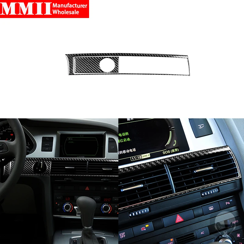 Для Audi A6 S6 2005-2011 из углеродного волокна центральный воздуховыпускной ключ двигателя панель декоративные наклейки автомобильные аксессуары внутренняя отделка крышка 
Для Audi A6 S6 2005-2011 из углеродного волокна центральный воздуховыпускной ключ двигателя панель декоративные наклейки автомобильные аксессуары внутренняя отделка крышка