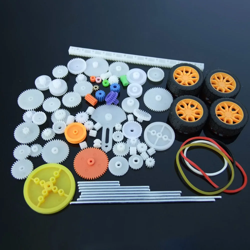 78pcs RC Airplane Axles Tires Hobby Robot Toy Spare Wheels Scientific Experiment DIY Car Gear Set Children Gift Package Small
78pcs RC Airplane Axles Tires Hobby Robot Toy Spare Wheels Scientific Experiment DIY Car Gear Set Children Gift Package Small