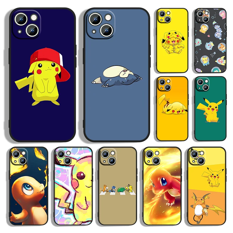 Anime Pokemon Pikachu Phone Case For Apple iPhone 14 13 12 11 Pro Max mini XS XR X 8 7 6S 6 Plus Black Soft Funda Back Cover
Anime Pokemon Pikachu Phone Case For Apple iPhone 14 13 12 11 Pro Max mini XS XR X 8 7 6S 6 Plus Black Soft Funda Back Cover