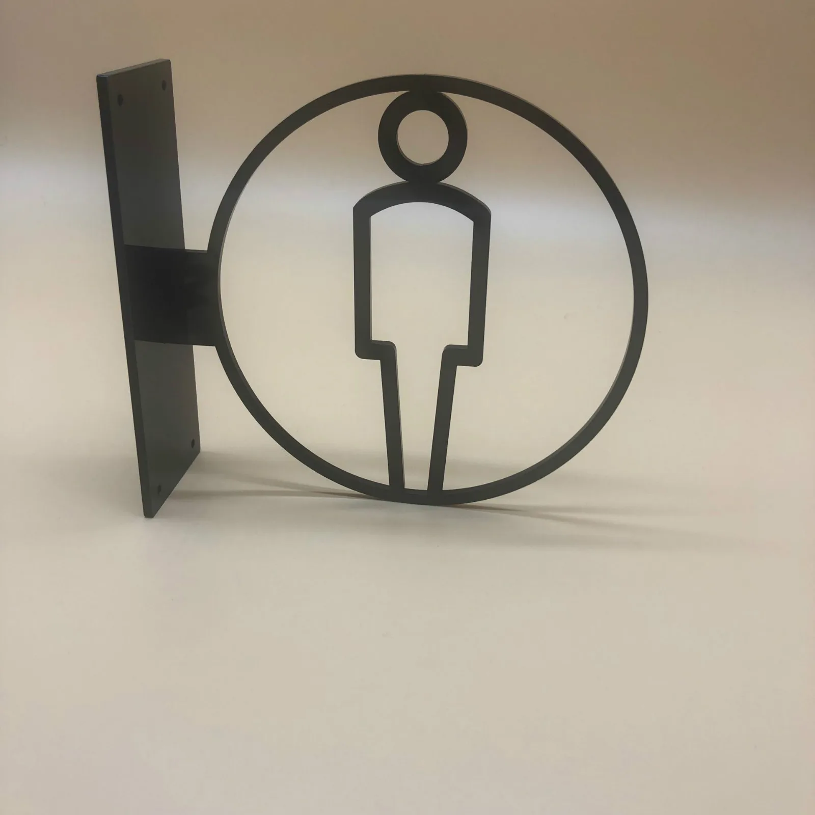 3D наклейка с боковым креплением для мужчин и женщин мужской знак туалета
