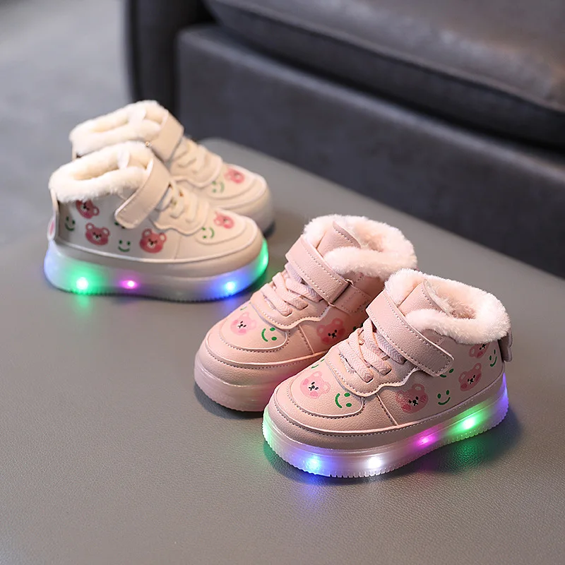 2023 Fashion LED Lighted Winter Kids Boots Hot Sales Plush Warm Cute Girls Sneakers Cartoon Toddlers Children Snow Shoes
2023 Fashion LED Lighted Winter Kids Boots Hot Sales Plush Warm Cute Girls Sneakers Cartoon Toddlers Children Snow Shoes