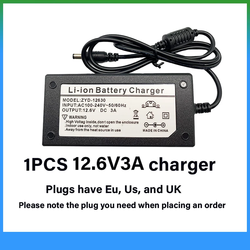 12.6V 3A Lithium Battery Charger 3S for 10.8V 11.1V 12V Li-ion Polymer Battery Pack Fishing Light Electric Drill Power Adapter
12.6V 3A Lithium Battery Charger 3S for 10.8V 11.1V 12V Li-ion Polymer Battery Pack Fishing Light Electric Drill Power Adapter
