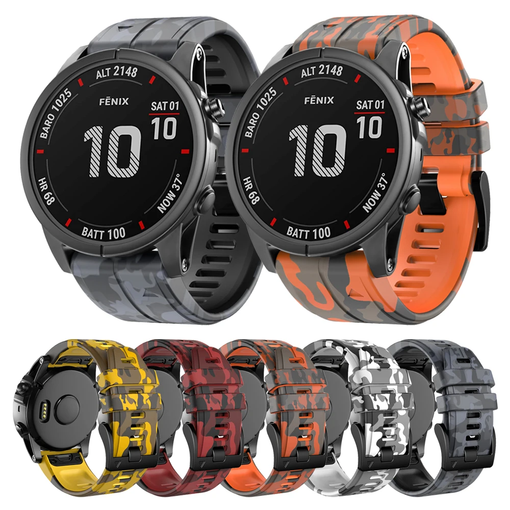Камуфляжный силиконовый ремешок для наручных часов Garmin EPIX Fenix 7 7X Fenix 6X 5X 6 5 Plus 945, 22 мм 26 мм
Камуфляжный силиконовый ремешок для наручных часов Garmin EPIX Fenix 7 7X Fenix 6X 5X 6 5 Plus 945, 22 мм 26 мм