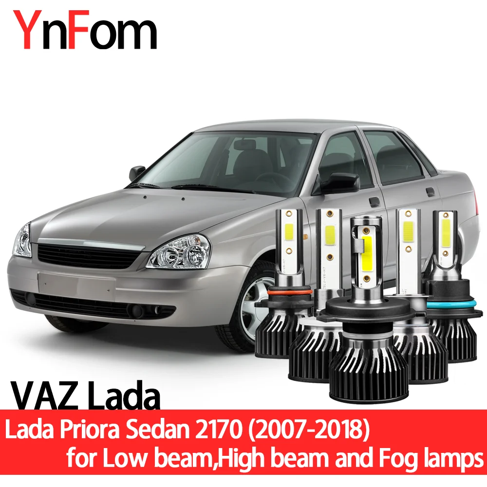 YNFOM LED headlights kit for VAZ Lada Priora Sedan 2170 07-18 low beam,high beam,fog lamp,car accessories,car headlight bulbs
YNFOM LED headlights kit for VAZ Lada Priora Sedan 2170 07-18 low beam,high beam,fog lamp,car accessories,car headlight bulbs