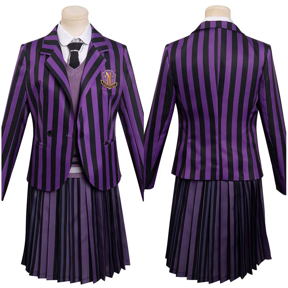 Wednesday Addams Enid Cosplay Costume For Women Girls Skirt School Uniform Outfits Halloween Carnival Party Female Disguise
Wednesday Addams Enid Cosplay Costume For Women Girls Skirt School Uniform Outfits Halloween Carnival Party Female Disguise