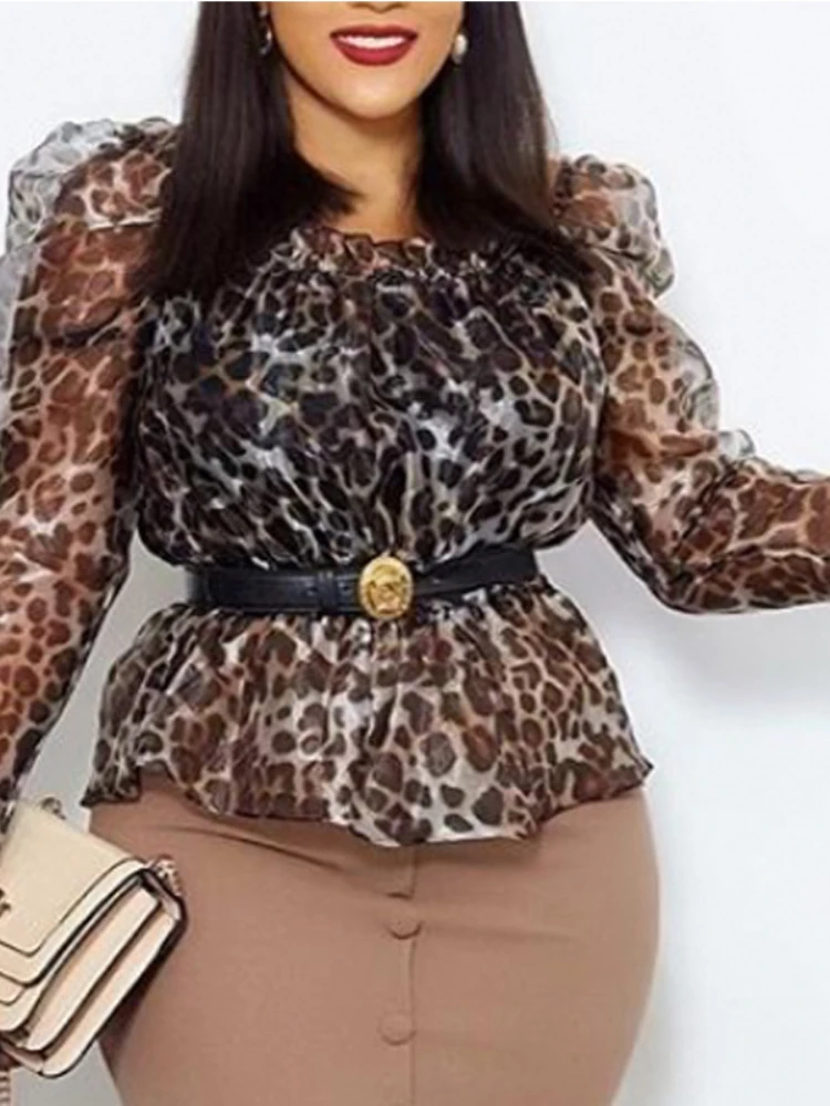 Женская прозрачная леопардовая блузка, топы, рубашка с длинным рукавом, сексуальная прозрачная Офисная Женская блузка, весна-лето 2022
Женская прозрачная леопардовая блузка, топы, рубашка с длинным рукавом, сексуальная прозрачная Офисная Женская блузка, весна-лето 2022