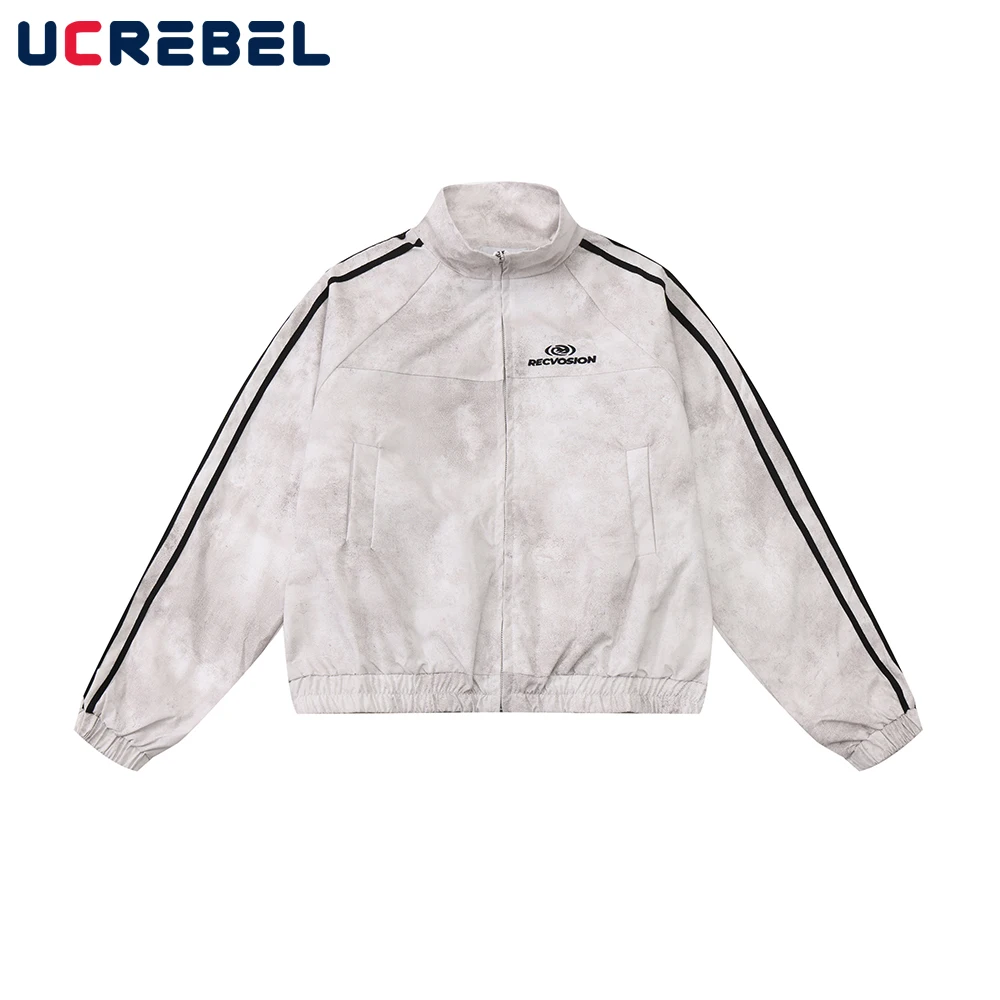 Distressed Spliced Sports Windbreaker Mens Autumn Casual Letter Embroidery Streetwear Stand Collar Jacket Outerwear
Distressed Spliced Sports Windbreaker Mens Autumn Casual Letter Embroidery Streetwear Stand Collar Jacket Outerwear