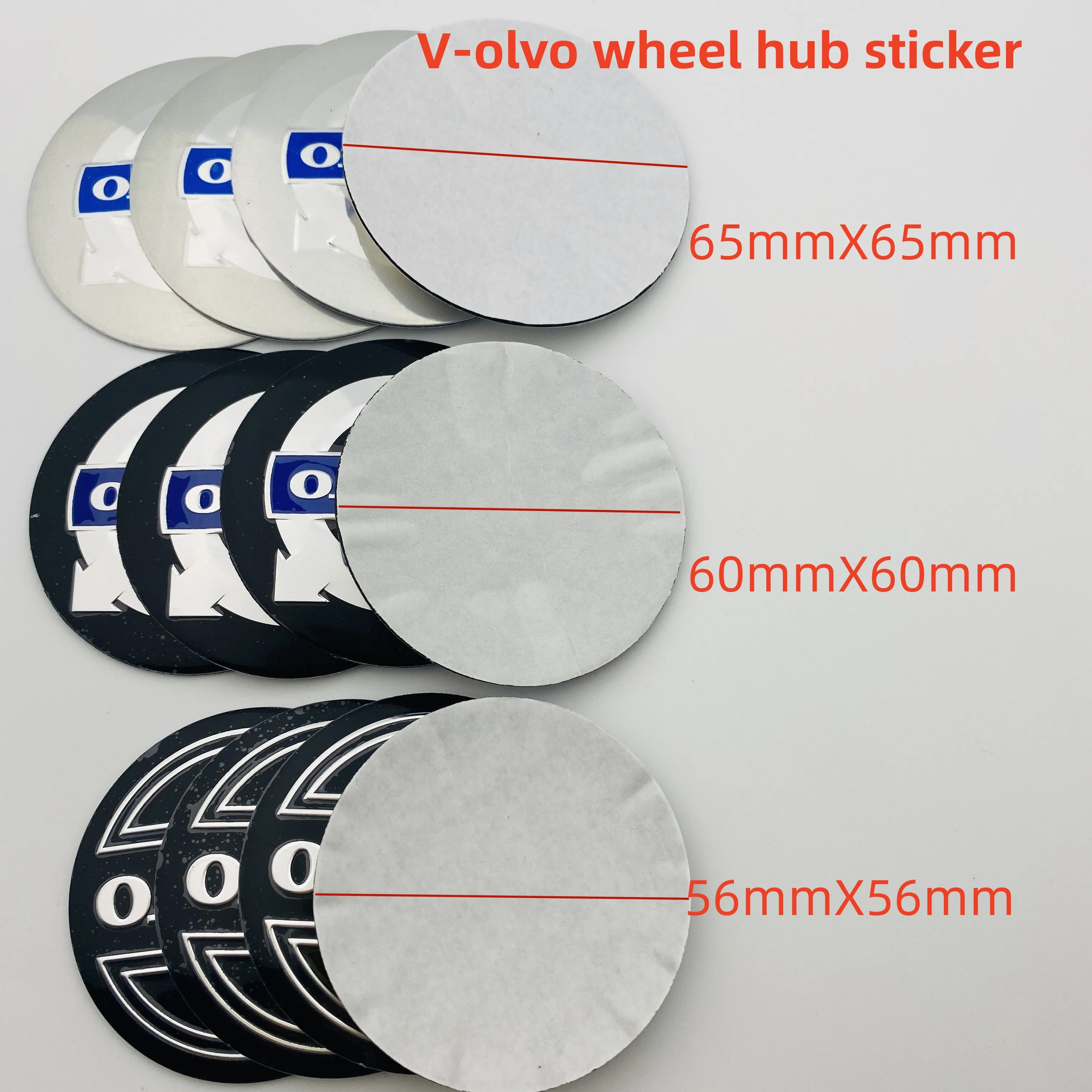 

4Pcs 56mm 60mm 65mm Hub Center Cover Wheel Car Sticker Emblem Vo-l-vo xc60 v60 s60 v40 s80 c30 xc40 xc70 Styling Accessories