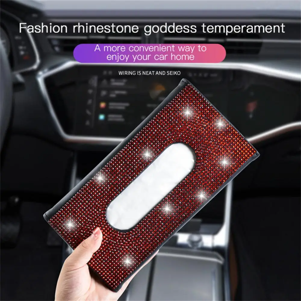 Car Sun Visor Tissue Box Not Block Sight Creative Durable Diamond Fashion Car Accessories Car Tissue Box Sun Visor Napkin Box
Car Sun Visor Tissue Box Not Block Sight Creative Durable Diamond Fashion Car Accessories Car Tissue Box Sun Visor Napkin Box