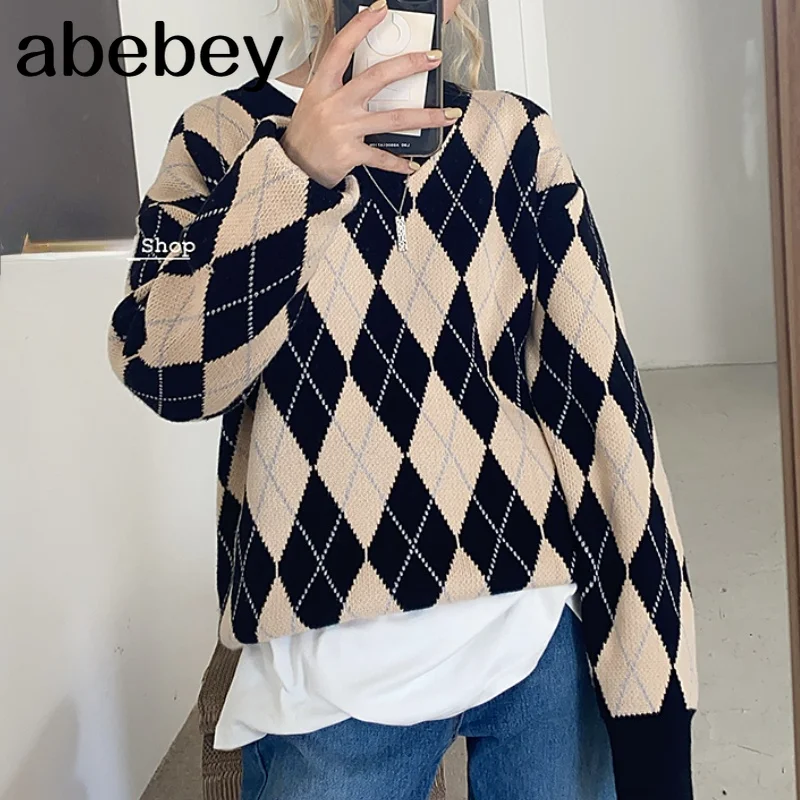 Women Knitted Sweater Fashion Oversized Pullovers Ladies Winter Loose Sweater Korean College Style Women Jumper Sueter Mujer
Women Knitted Sweater Fashion Oversized Pullovers Ladies Winter Loose Sweater Korean College Style Women Jumper Sueter Mujer